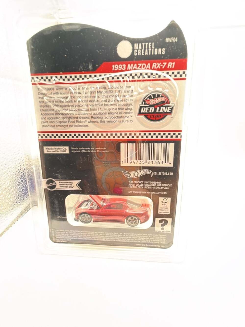 Hot Wheels RLC Exclusive 1993 Mazda RX-7 R1 - Picture 5 of 7